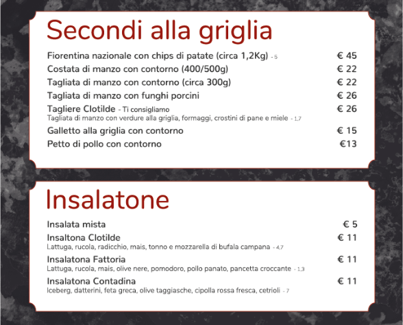 menu Griglia 2024